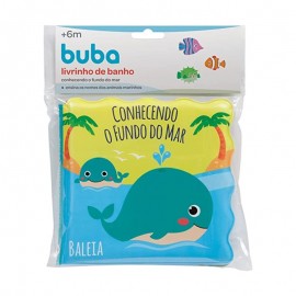 Livrinho De Banho Infantil Conhecendo O Fundo Do Mar - BUBA