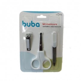 Kit Manicure Infantil 3 Peças Branco - BUBA