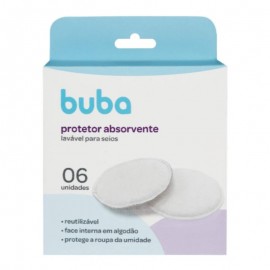 Kit Protetor Absorvente Lavável Para Seios 6 Unidades - BUBA