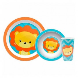 Kit Refeição Infantil Animal Fun Leão - BUBA